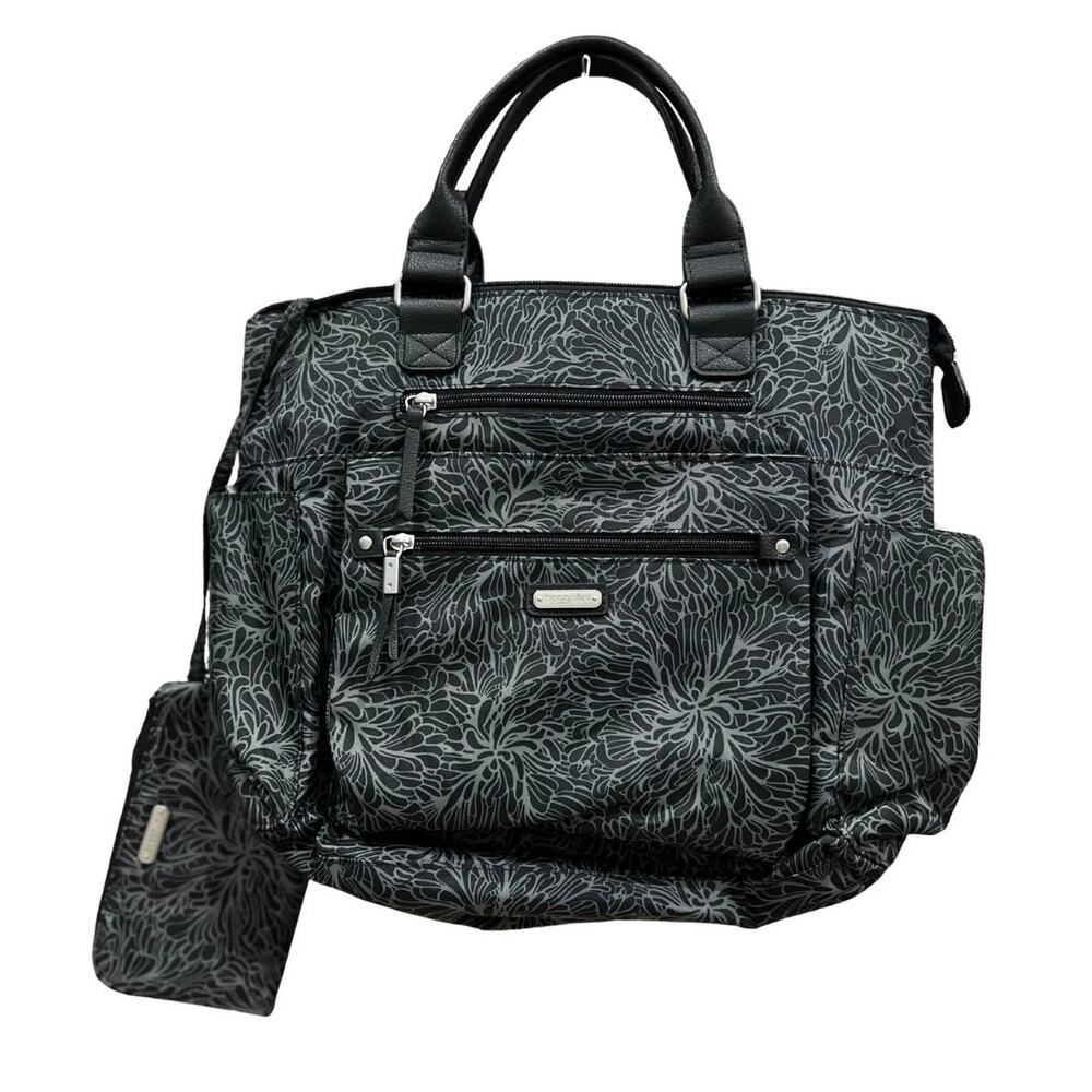 Baggallini True Classic 3-in-1 Convertible Backpack in Midnight Blossom Print